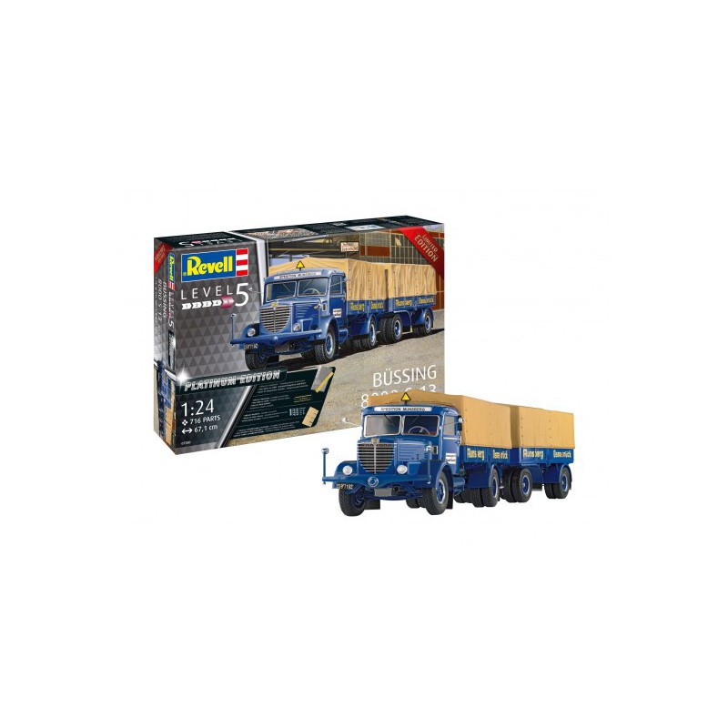 Büssing 800 S 13 MIT - Met Aanhanger Platinum Edition1:24, Revell