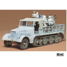 German 8ton Semi Track 20mm Flakvierling SD.KFZ7/1 1:35, Tamiya