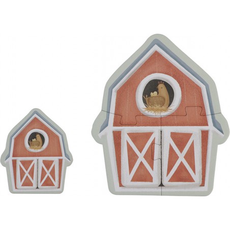 6 in 1 puzzel little farm - Little Dutch