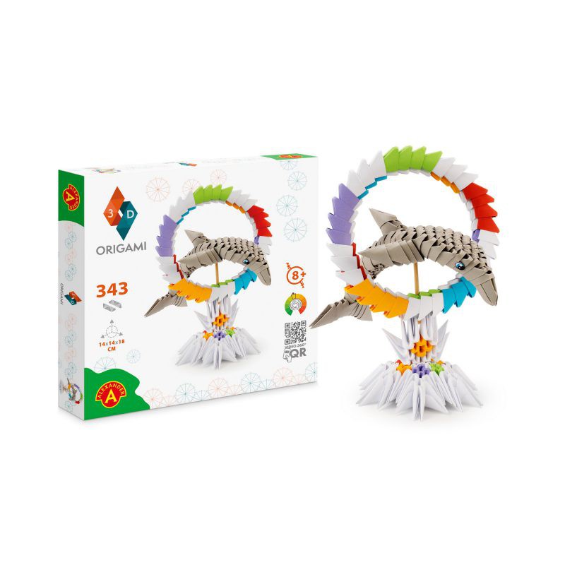 Origami 3D Dolfijn