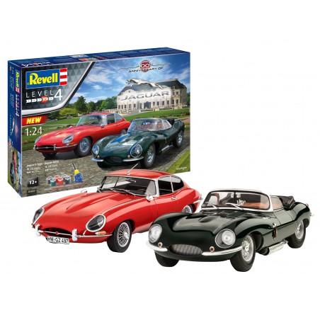 Jaguar E-Type Jaguar XK-SS Cadeau Set 1:24, Revell