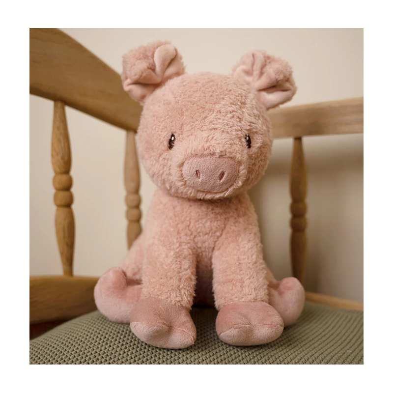 Knuffel varken 25cm little farm - Little Dutch