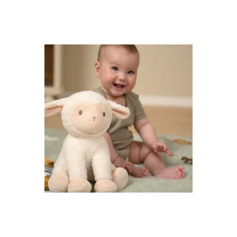 Knuffel schaap 25cm little farm - Little Dutch