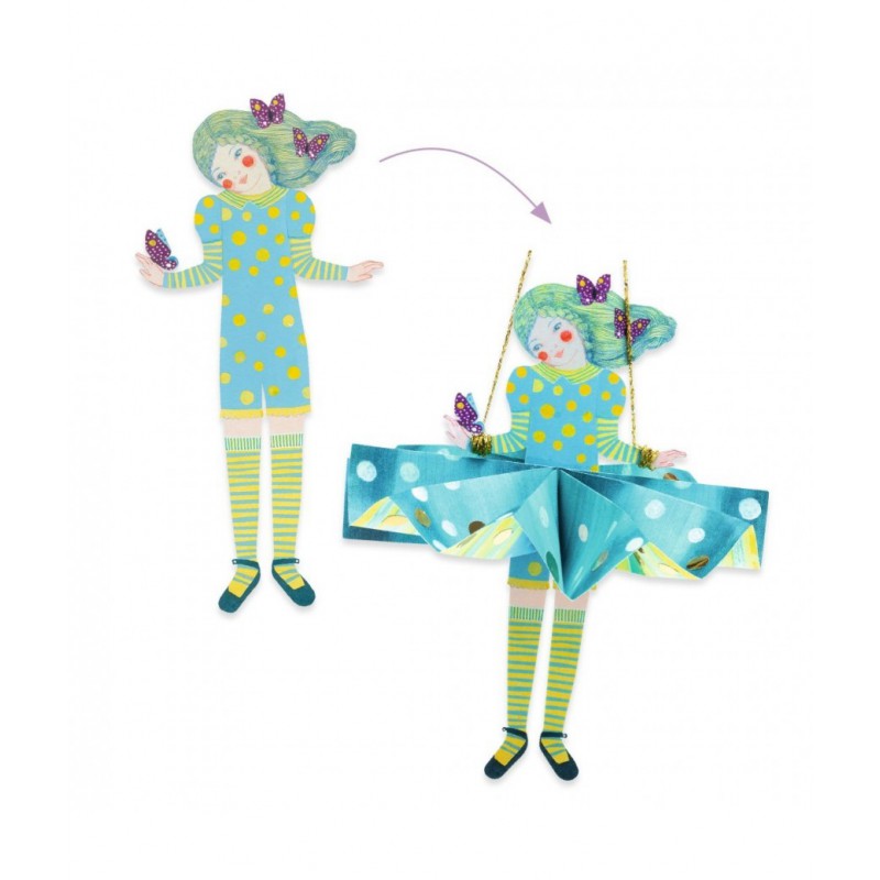 Djeco  Vouwwerkje, jurkje van papier