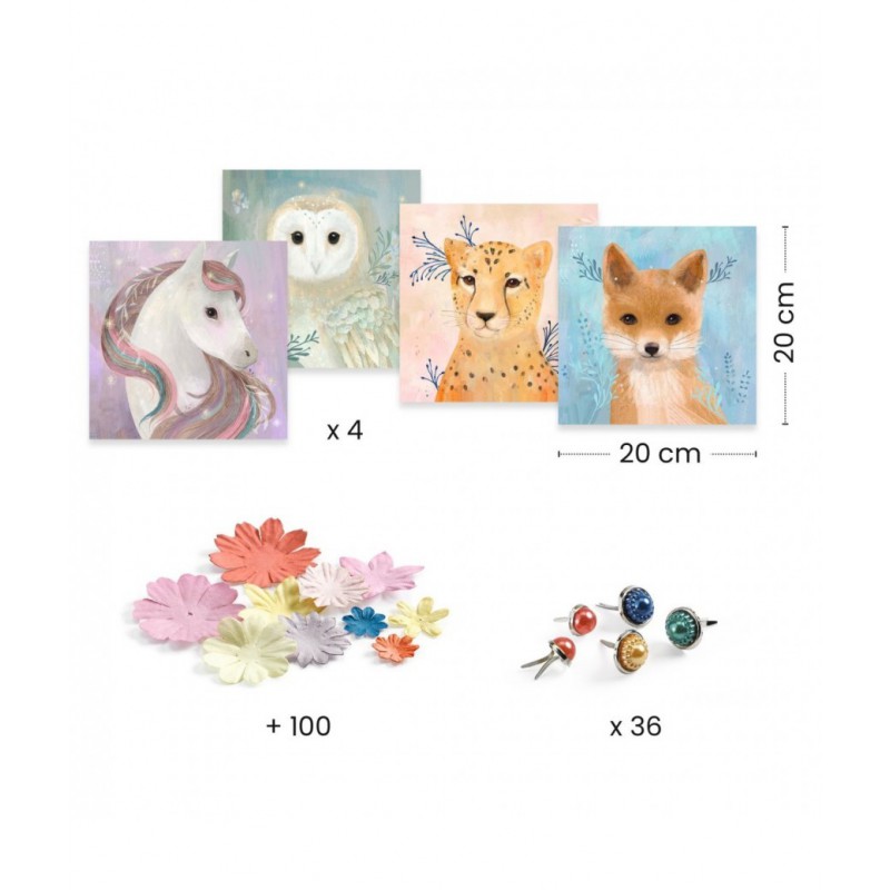 Djeco - 3D afbeeldingen, bloemenkronen