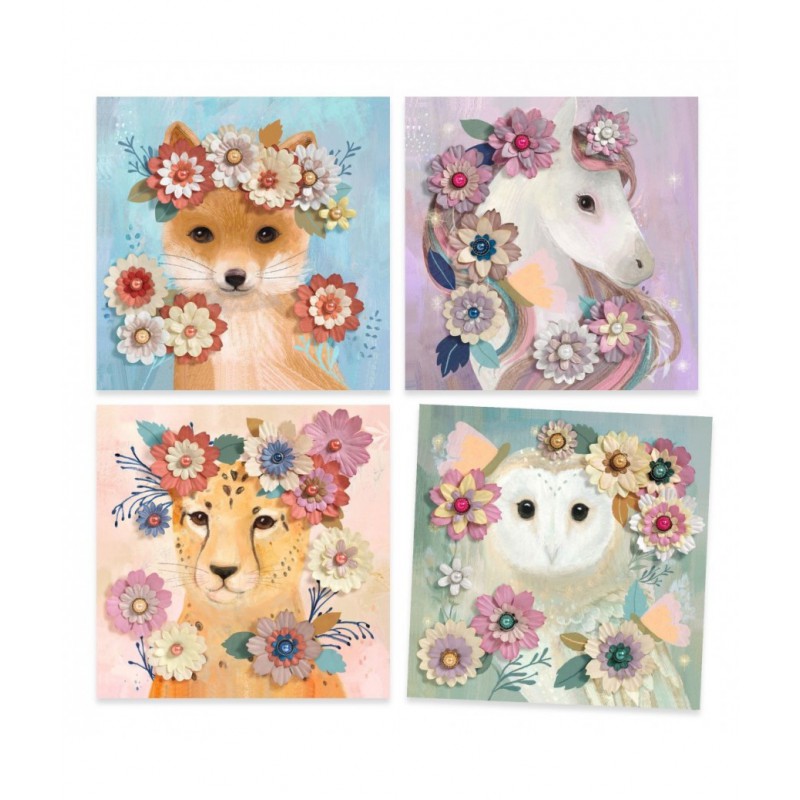 Djeco - 3D afbeeldingen, bloemenkronen