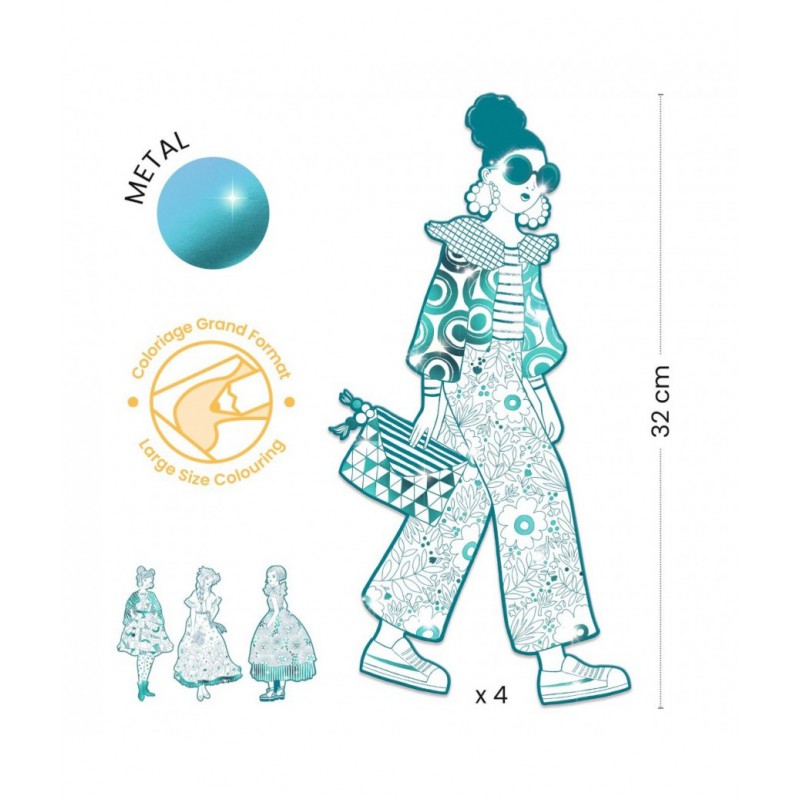 Djeco - Mode kleurplaten, Rebekka