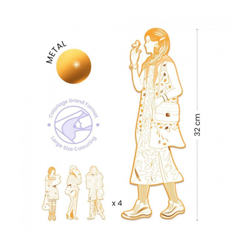 Djeco - Mode kleurplaten, Scout