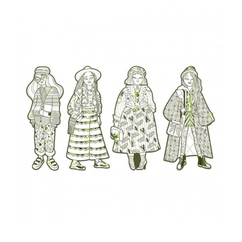 Djeco - Mode kleurplaten, Lucie