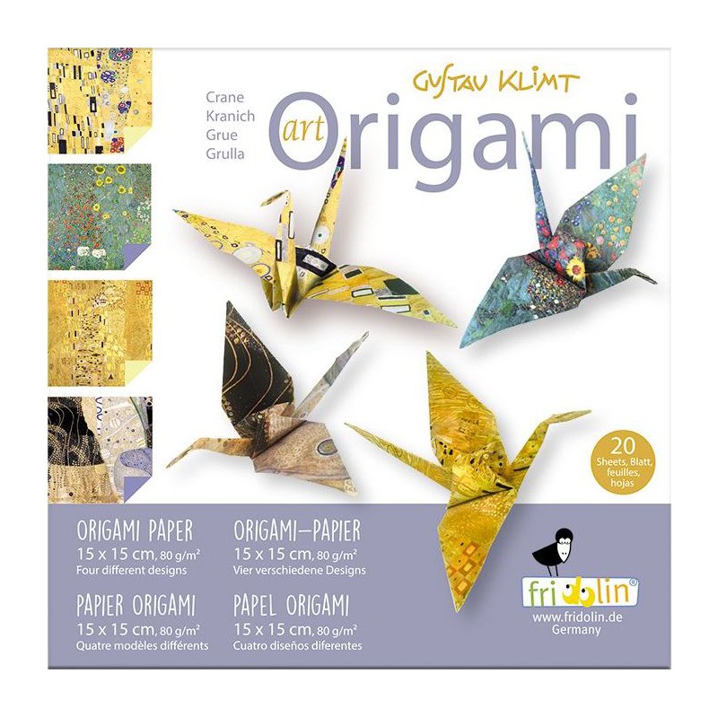 Fridolin Art Origami Kraanvogel  Gustav Klimt