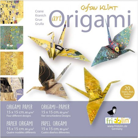 Fridolin Art Origami Kraanvogel  Gustav Klimt