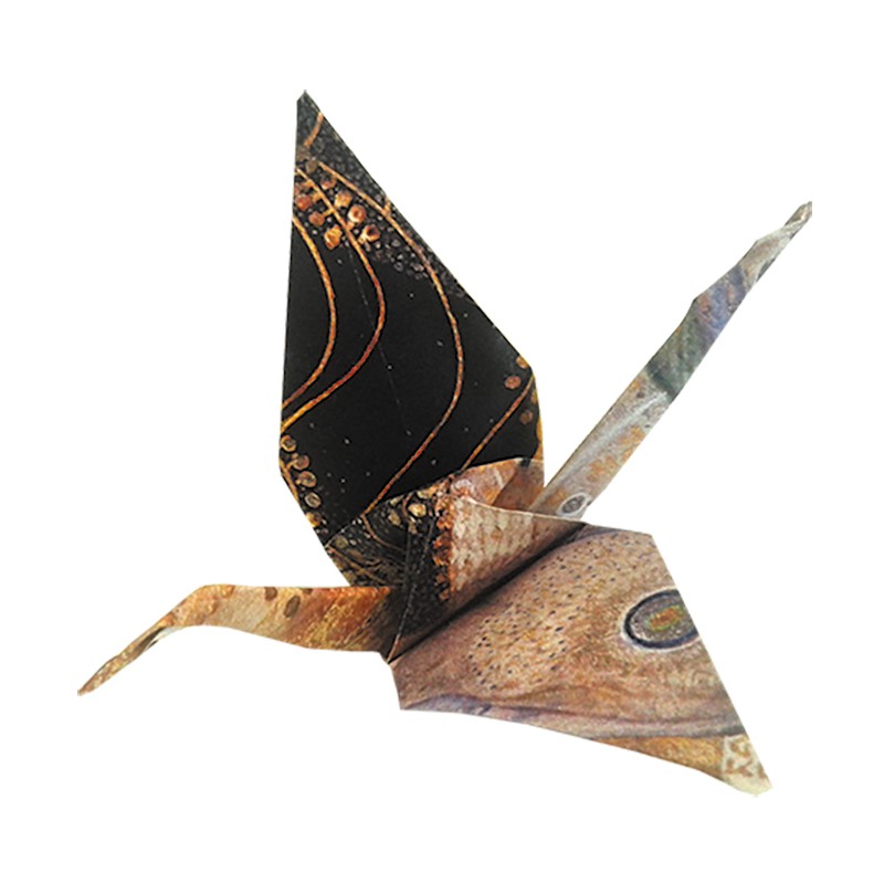 Fridolin Art Origami Kraanvogel  Gustav Klimt