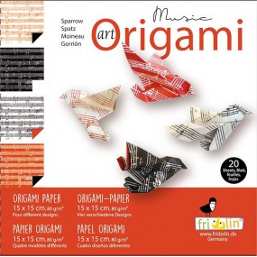 Fridolin Art Origami Sheet of music