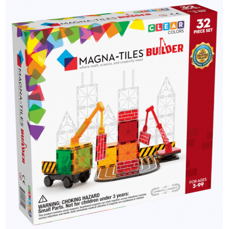 Magna-Tiles: Clear Colors Builder 32 stuks