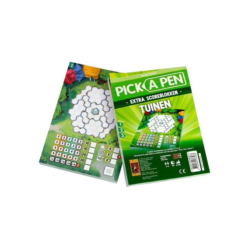 Pick a Pen Tuinen -scoreblokken   Dobbelspel, 999 games