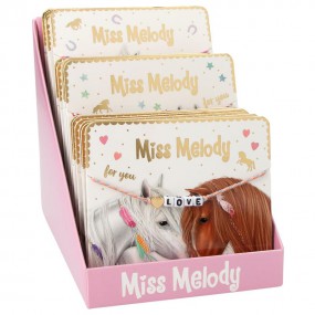 Miss Melody Armband textiel met statement 12668
