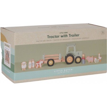 Tractor met trailer, Little Farm - Little Dutch