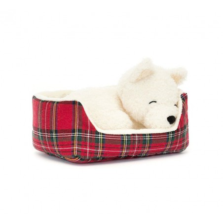 Napping nipper westie, Jellycat