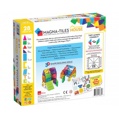 Magna-Tiles: Mixed Colors House 28 stuks
