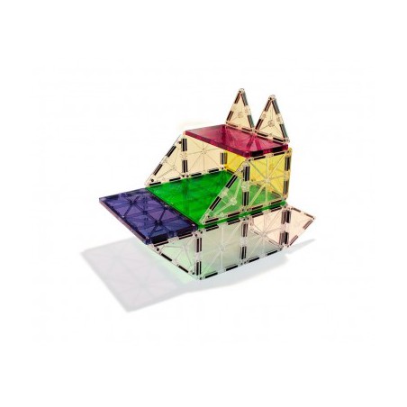 Magna-Tiles: Clear Colors Rechthoeken uitbreiding 8 stuks