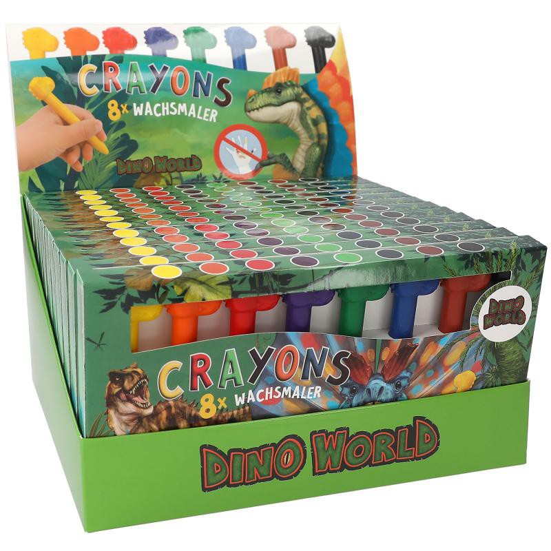 Dino World krijt met dino topper