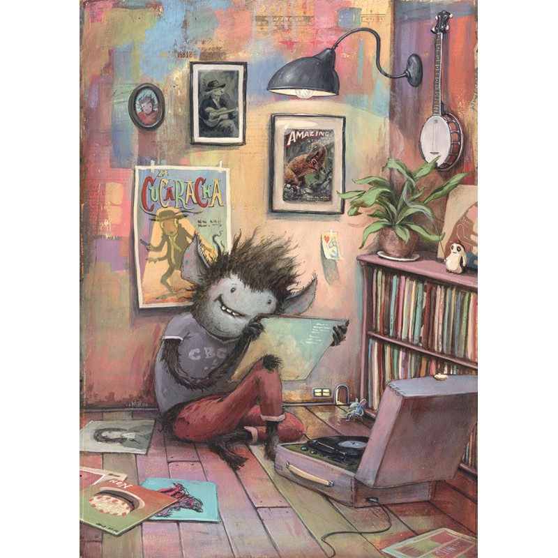 Vinyl Monster  Zozoville  Heye Puzzel 1000 stukjes