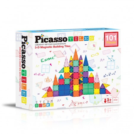 PicassoTiles: Magnetic Tiles set 101 stuks