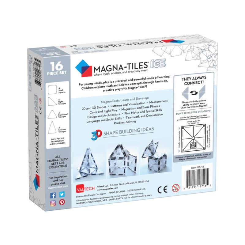 Magna-Tiles: Ice 16 stuks