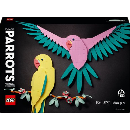 LEGO Art - 31211 De Faunacollectie - Kleurrijke papagaaien