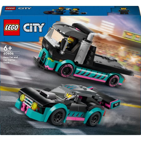 LEGO - City Raceauto en transporttruck 60406