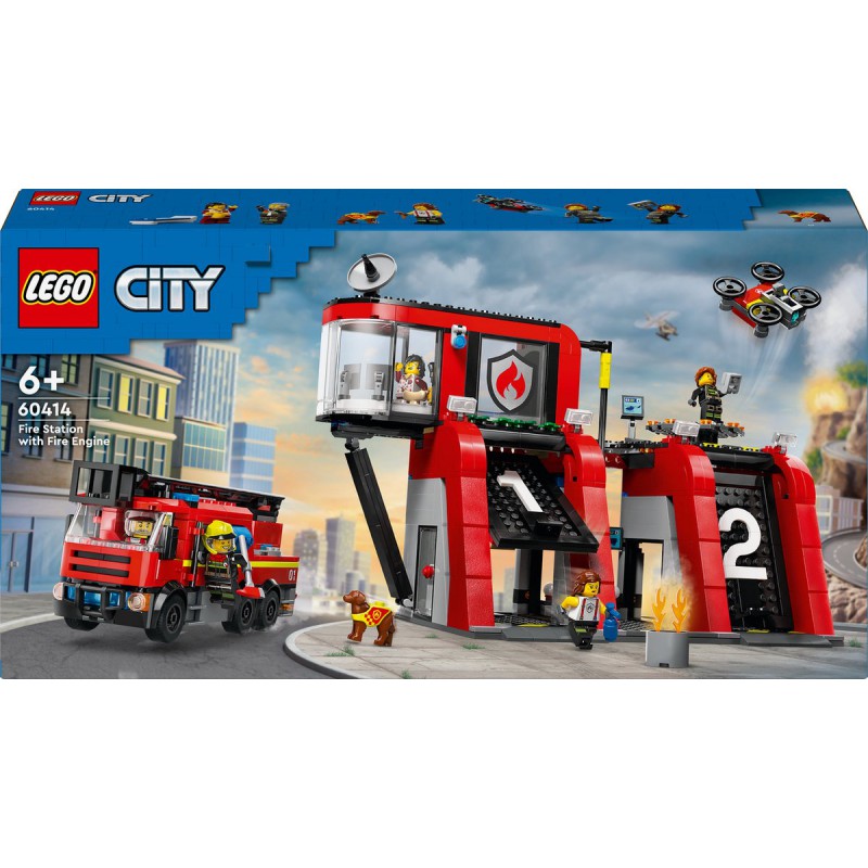 LEGO - City Brandweerkazerne en brandweerauto 60414