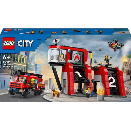 LEGO - City Brandweerkazerne en brandweerauto 60414