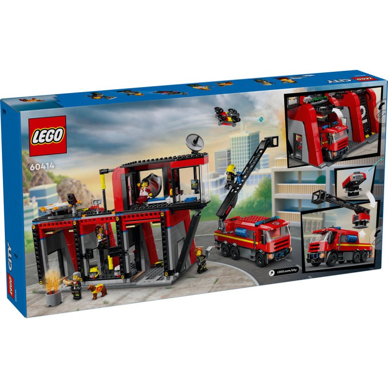 LEGO - City Brandweerkazerne en brandweerauto 60414