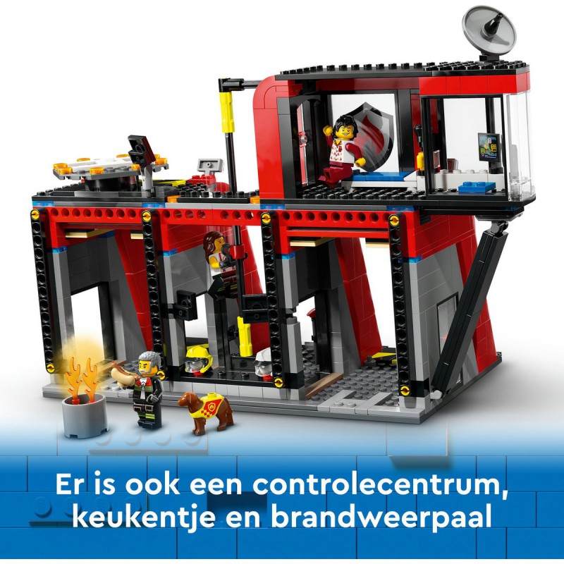 LEGO - City Brandweerkazerne en brandweerauto 60414