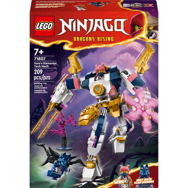LEGO NINJAGO 71807 Sora's elementaire techmecha