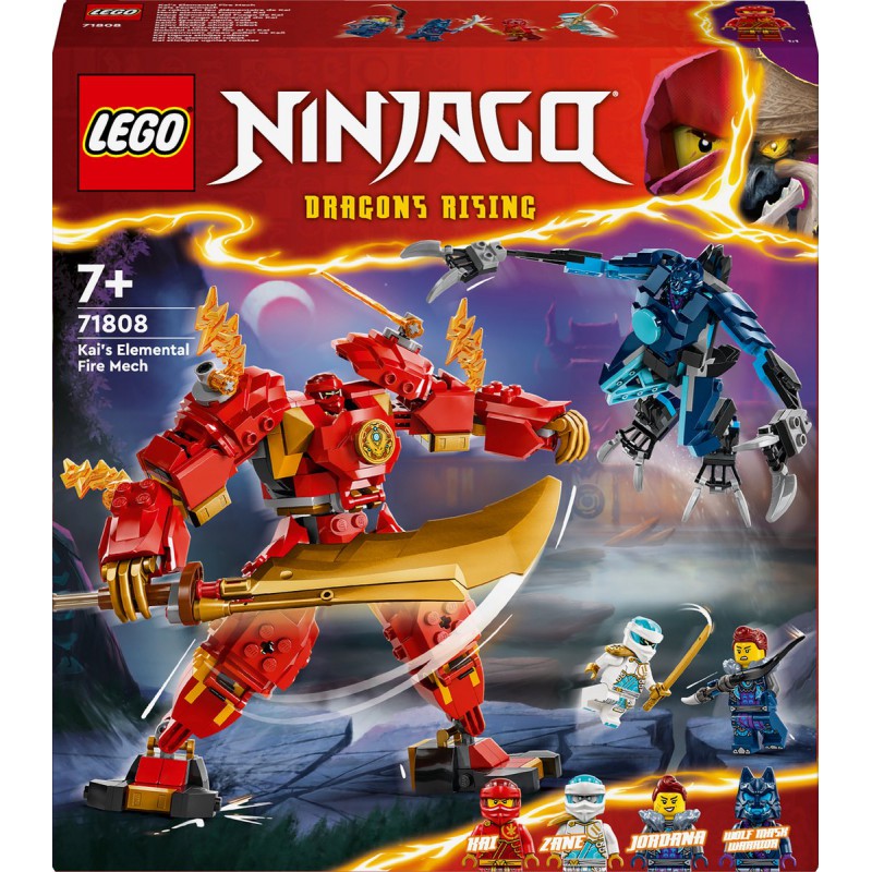 LEGO NINJAGO 71808 Kai's elementaire vuurmecha