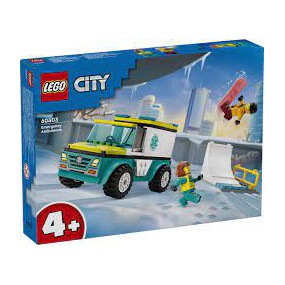 LEGO City 60403 Ambulance en snowboarder