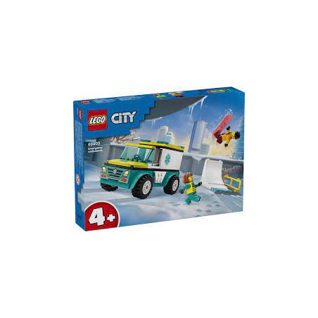 LEGO City 60403 Ambulance en snowboarder