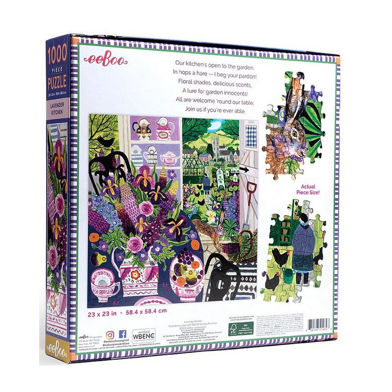 Lavender Kitchen Eeboo 1000 stukjes  puzzel