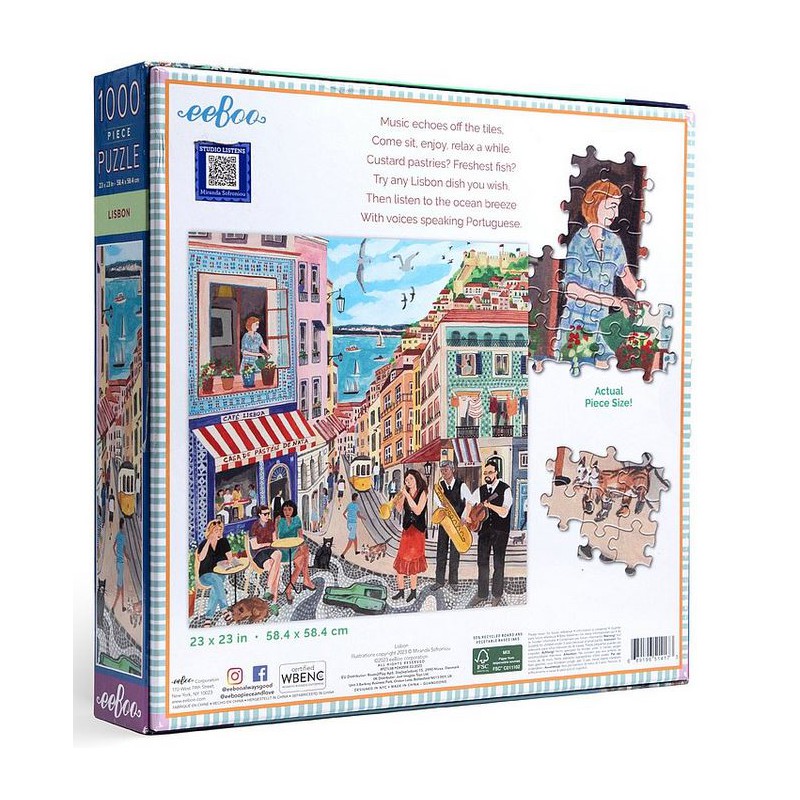 Lisbon Eeboo 1000 stukjes  puzzel