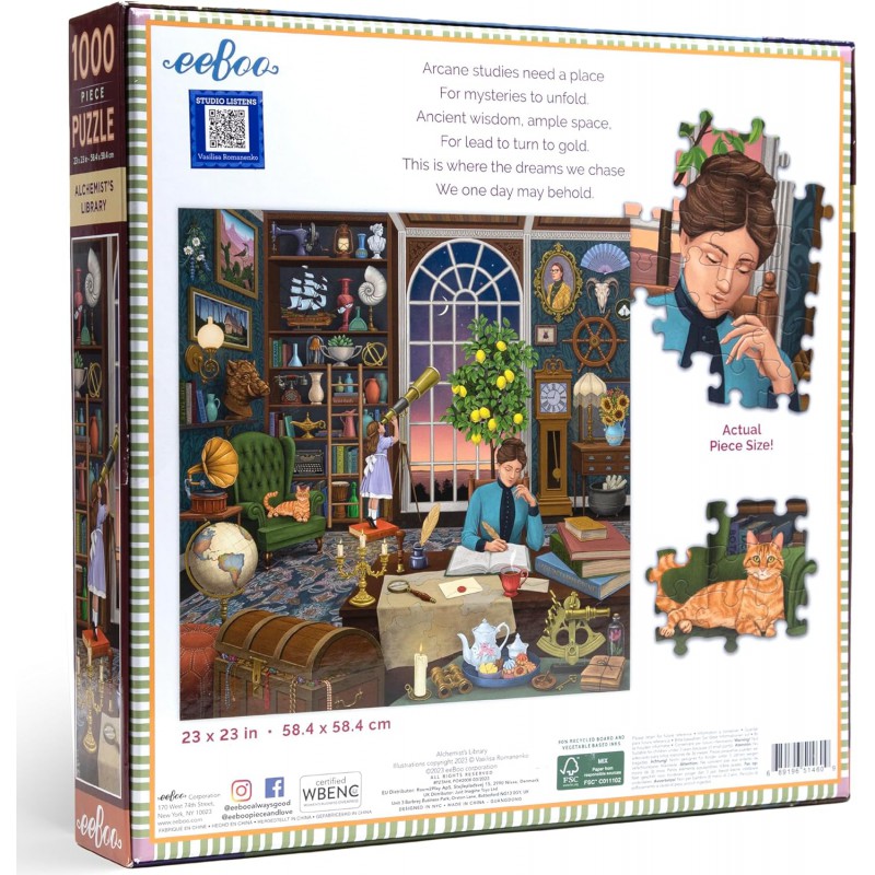 Alchemist's Library Eeboo 1000 stukjes  puzzel