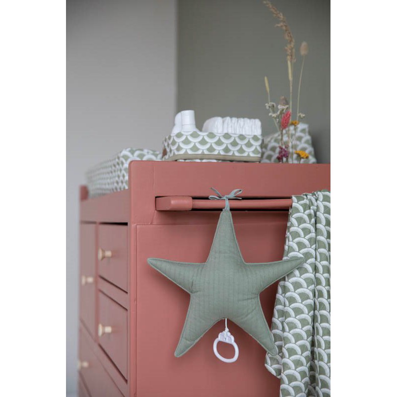 Ster muziekdoos pure olive, Little Dutch