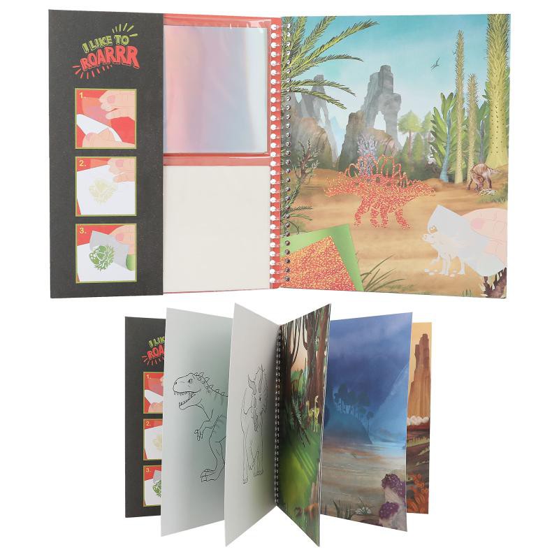 Dino World Kleurboek stick&shine 12473