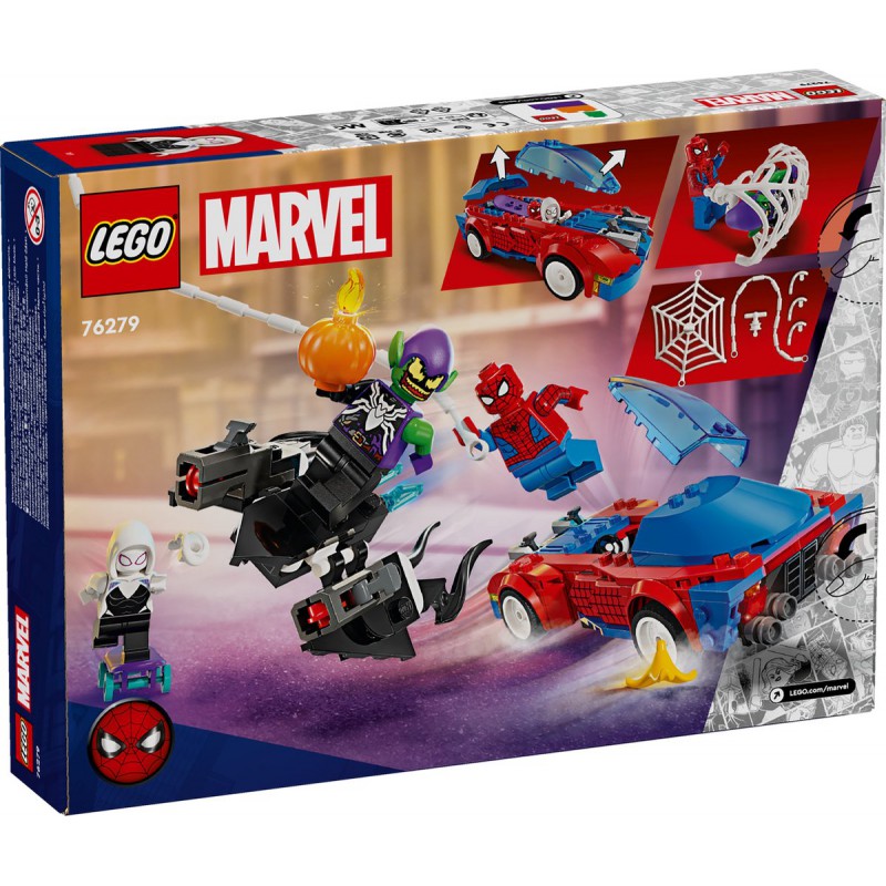 LEGO MARVEL - 76279 Spider-Man racewagen en Venom Green Goblin