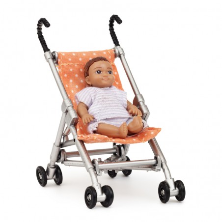 Lundby Buggy met baby set