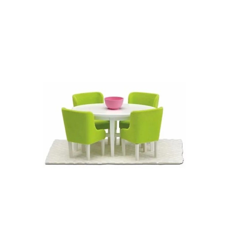 Lundby Eetkamer set 4 stoelen
