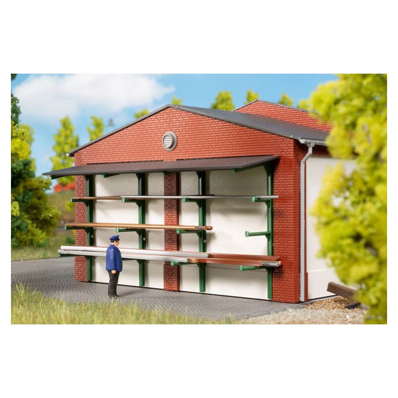 Spoorwegkantoor met Laadperron, H0 Auhagen (11462)