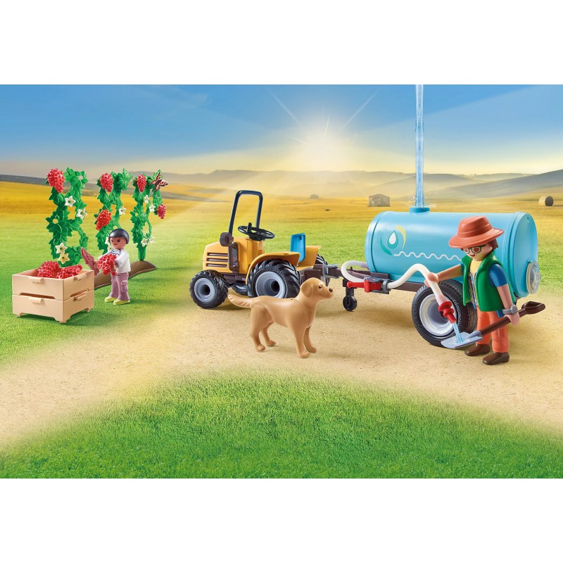 Playmobil Country - Tractor met aanhanger en watertank 71442