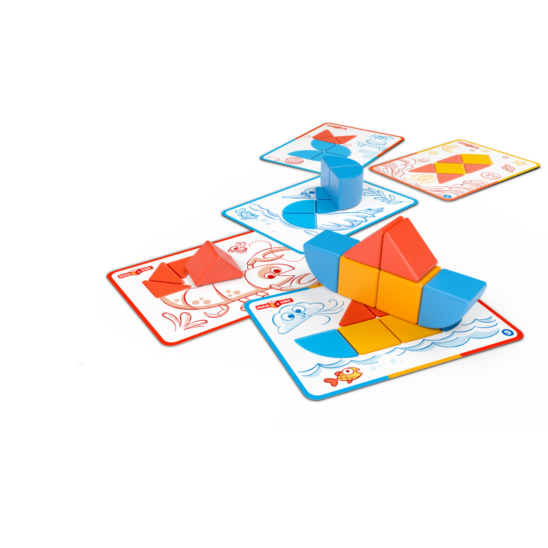 Geomag, Magicube Blocks&Cards 16pcs