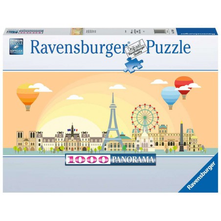 1000stukjes Ravensburger Een dag in Parijs Panorama puzzel